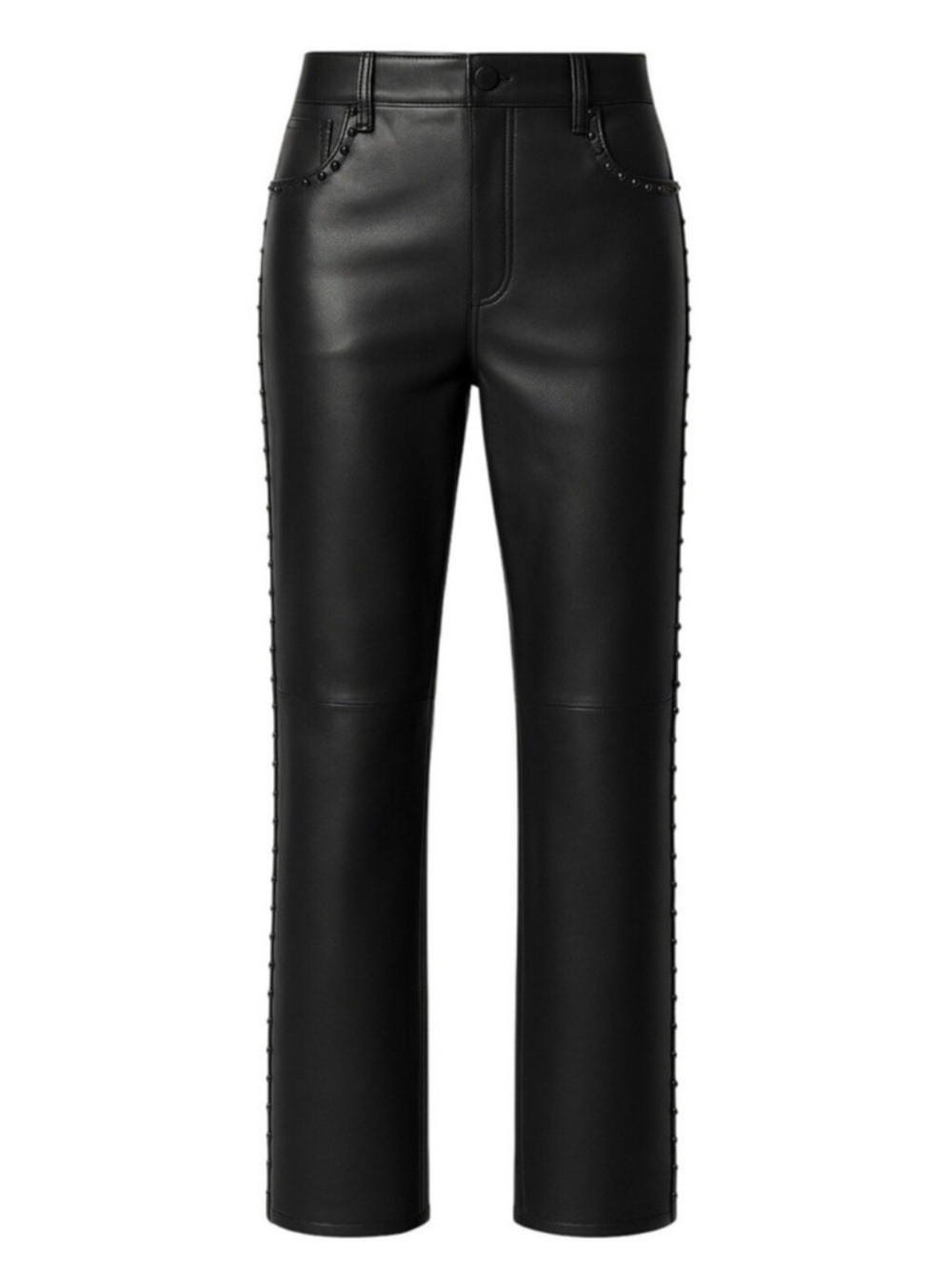 The Kooples Lambskin Leather Flare Jeans